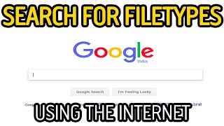 How to search a specific file type with Google [upl. by Bland]