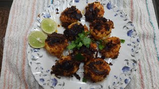 GRILLED PRAWNS IN TAWA  RECIPE IN TAMIL PRAWNS GRILLED PRAWNS FRY [upl. by Hanavas271]