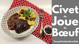 CIVET de JOUE de BOEUF Tous en cuisine avec Seb [upl. by Hartzke]