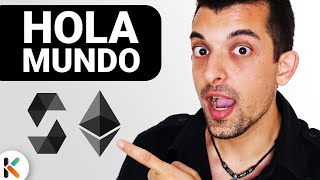 🖤 Crea tu primer CONTRATO INTELIGENTE en Solidity Muy fácil Ethereum [upl. by Boor]