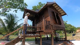 TRADISIONAL WOODEN TINY HOUSE TERENGGANU TIMELAPSE REMASTERED [upl. by Seuguh]