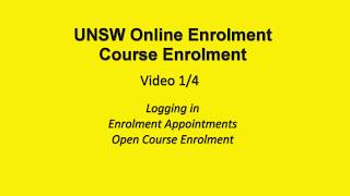 Course Enrolment 1 of 4 – Logging in enrolment appointments open course enrolment [upl. by Ecirtemed]