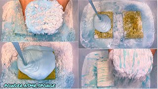 Mixed dry pastes Squeezing sponge Make paste Without gloves ASMR [upl. by Ennaharas691]