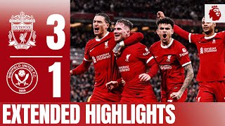 Nunez Mac Allister amp Gakpo win it at Anfield Liverpool 31 Sheffield United  Extended Highlights [upl. by Akihsar]