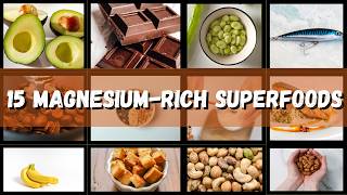 15 Magnesium Rich Foods  Food High In Magnesium amp Energy✅ [upl. by Naujaj]