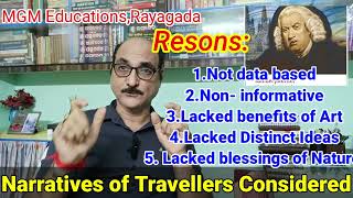 Narratives of Travellers Considered by Samuel JohnsonEnglish HONS Rayagada [upl. by Aniarrol431]