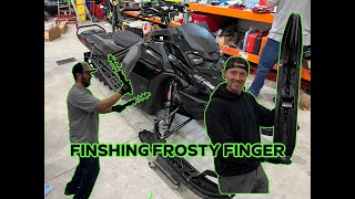 Suspension Work Frosty Fingers Ride Perfection Unleashed on Tonys Skidoo Gen 5 Turbo [upl. by Aytak716]