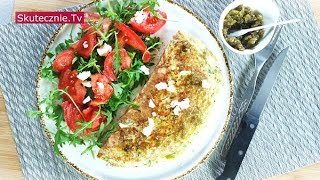 PRZEPIS► Omlet z cukinią fetą i domowym pesto aż 2 proste sposoby  SkutecznieTv [upl. by Anelim]