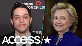 Saturday Night Lives Pete Davidson Got A Tattoo Of Hillary Clinton amp She Loves It  Access [upl. by Aiderfla]