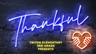 Triton 3rd Grade Presents Thankful 🎶 362024 LIVE [upl. by Lobel]