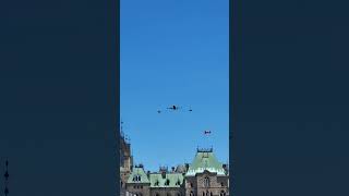 Canada Day Flyover Canada parliamenthill ottawa canadaday [upl. by Itteb]