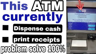 unable to dispense cash atm problem  this ATM is currently cannot dispense cash  atm all problem [upl. by Bilicki134]