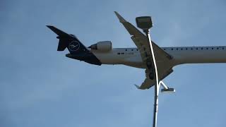 Lufthansa Mitsubishi CRJ900LR Landing on EPRZ RzeszówJasionka Airport [upl. by Ilac221]