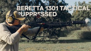 Beretta 1301 Tactical Suppressed  JK Armament 195 Versax 12GA [upl. by Akim]