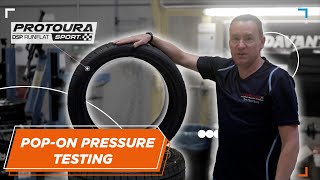 Davanti Tyres  Pop on pressure test with Protoura Sport DSP Runflat [upl. by Menendez]