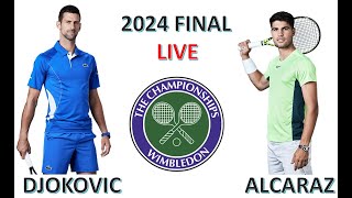 Carlos Alcaraz vs Novak Djokovic  Wimbledon 2024 Final  LIVE [upl. by Chamkis]