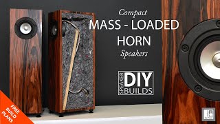 Horn Speaker  DIY Compact Mass Loaded Horn Speakers Mark Audio Full range Drivers [upl. by Laup]