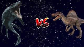 Mosasaurus vs Spinosaurus 💪 [upl. by Assilev]