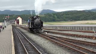 Ffestiniog Railway in Porthmadog Wales [upl. by Robyn]