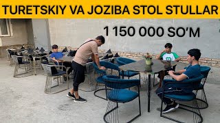 TURETSKIY VA JOZIBA STOL STULLAR 1 QOL SEXIDAN OPTOM NARXLARDA [upl. by Bradney]