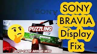 INTRIGUING REPAIR  Puzzling Simple Rootcause sonytv tv led lcd tvfix [upl. by Hasty]