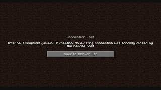 MC java io ioexception forcibly closed by remote host possible solution Java Edition Only [upl. by Artek]