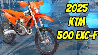 New 2025 KTM 500 EXCF Detail Look [upl. by Mamie]