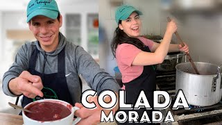 Preparamos la TRADICIONAL COLADA MORADA de Ecuador🇪🇨l Bebida típica del día de Difuntos🥤Geleocos [upl. by Gavrila]