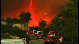 Terrifying firetornado in San Marcos wildfire [upl. by Frederique988]