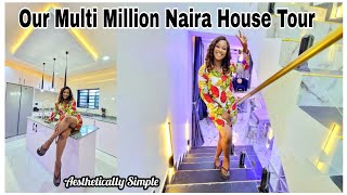 HOUSE TOUR Our ULTRA MODERN 4 Bedroom Duplex in PortHarcourt Nigeria with EXQUISITE Interior Design [upl. by Nahgaem]