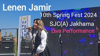 Live performance  Lenen Jamir  Itaya Naung  10 the spring Fest 2024SJC A Jakhama Day 1 [upl. by Suravart50]