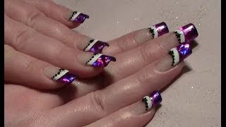 Weihnachtliches Nageldesign mit Transferfolie selber machen  Xmas Christmas Nail Design Tutorial [upl. by Matusow]