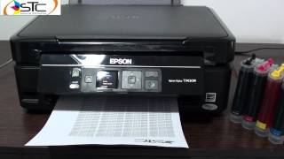 Multifuncional Epson Stylus TX430W Sistema de Tinta Continua [upl. by Cirek528]