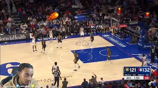 FlightReacts To PACERS at 76ERS  FULL GAME HIGHLIGHTS  November 12 2023 [upl. by Walford]