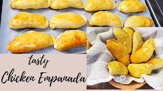 How To Make Chicken Empanada  Chicken Empanada Filipino Style  Oven Baked Chicken Empanada [upl. by Ailene]