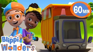 Garbage Truck Driving  Blippi Wonders  Rescue Adventures [upl. by Eleph]