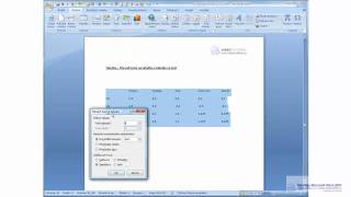 Video tutoriály Word 2007 Převod textu na tabulku a tabulky na text [upl. by Madella]