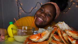 DUNGENESS CRAB SEAFOOD BOIL MUKBANG EATING SHOW [upl. by Lemay]