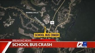 School bus involved in Burrillville crash [upl. by Ydneh]