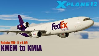 XPlane 1210beta2  FedEx Express Virtual Operations  Rotate MD11 v109  Memphis to Miami [upl. by Abrams557]