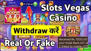 Slots Vegas Casino Withdrawal  Real Or Fake  Slots Vegas 777 Casino Games Withdrawal [upl. by Michigan]