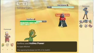 Sunflora is op  sunflora sweep  pokemonshowdown [upl. by Eirffej]