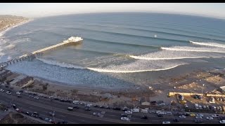 quotBig Wednesdayquot Epic Drone Video of Malibus with Laird Hamilton Alan Sarlo [upl. by Eedyaj]