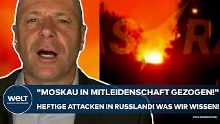 PUTINS KRIEG quotMoskau wurde in Mitleidenschaft gezogenquot Heftige Attacken im Kernland Was wir wissen [upl. by Mcginnis]