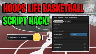 Hoops Life Basketball Script GUI  Hack INFINITE COINS AIMBOT REACH AND MORE PASTEBIN [upl. by Consuela253]