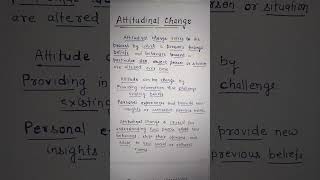 Attitudinal Change BSc Nursing PSYCHOLOGY UNIT4 [upl. by Aseral]