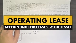 Intermediate Accounting 2  Lessees Accounting  Operating Lease Part 2 [upl. by Clawson531]