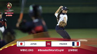 HIGHLIGHTS – Game 6 – Japan vs France  IX WBSC Women’s Baseball World Cup 2023  Group B [upl. by Cirdes988]