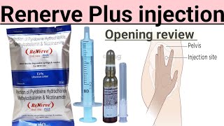 Renerve Plus injection opening review full video how to give intramuscular im [upl. by Avehstab]