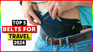 Top 5 Belts For Travel  Best Travel Money Belts 2024 [upl. by Fabrin260]